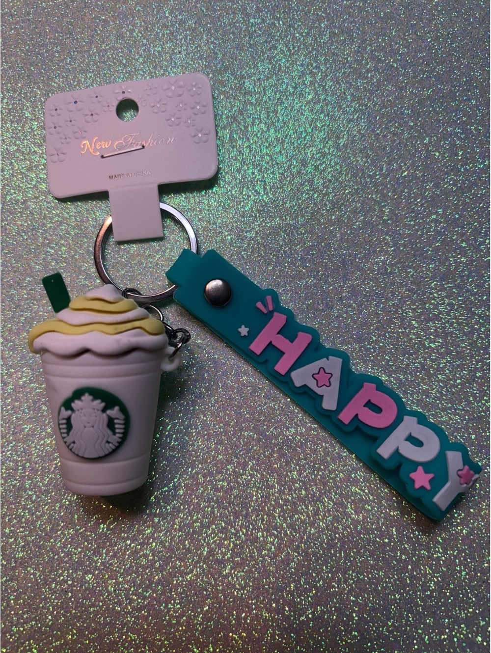 Coffee Keychain-White